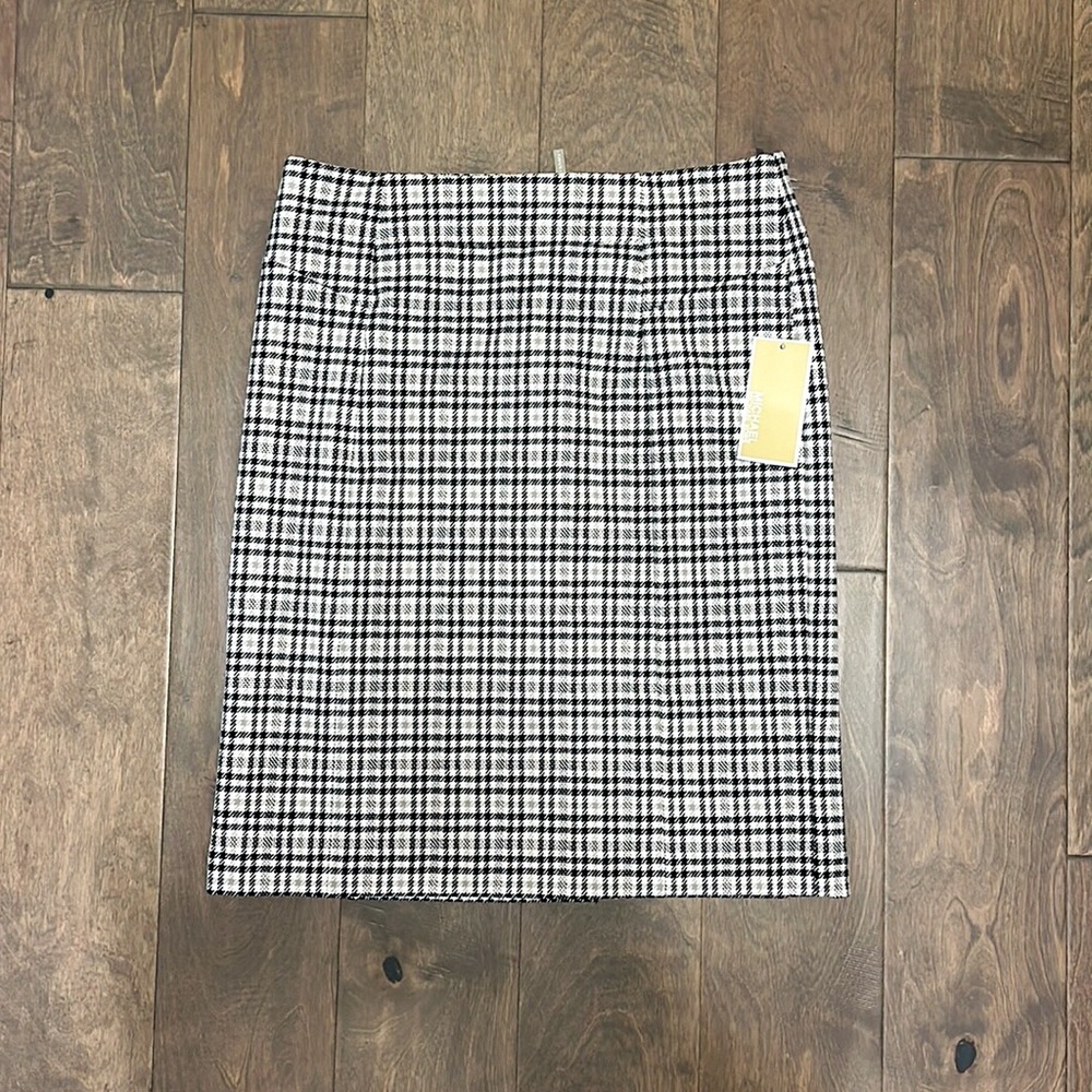 Michael Kors Plaid Pencil Skirt